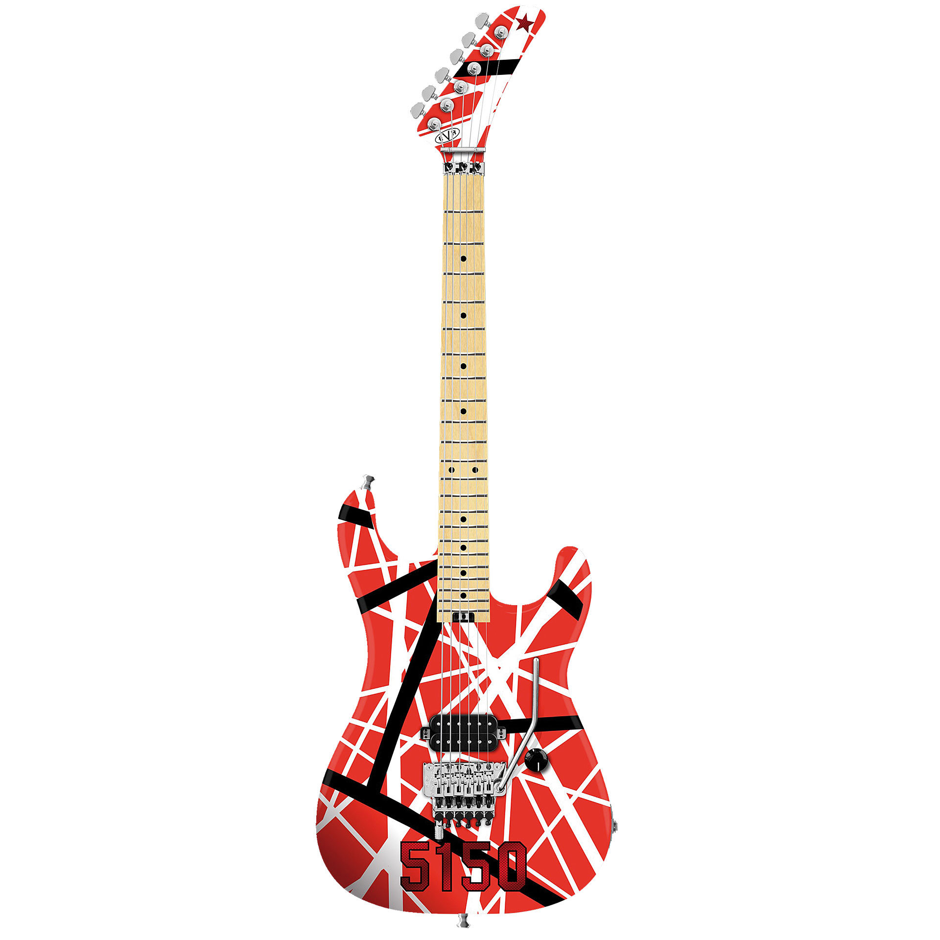 EVH Stripe Series R/B/W E-Gitarre