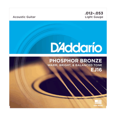 D'ADDARIO EJ 16 Phosphor Bronze  012-053