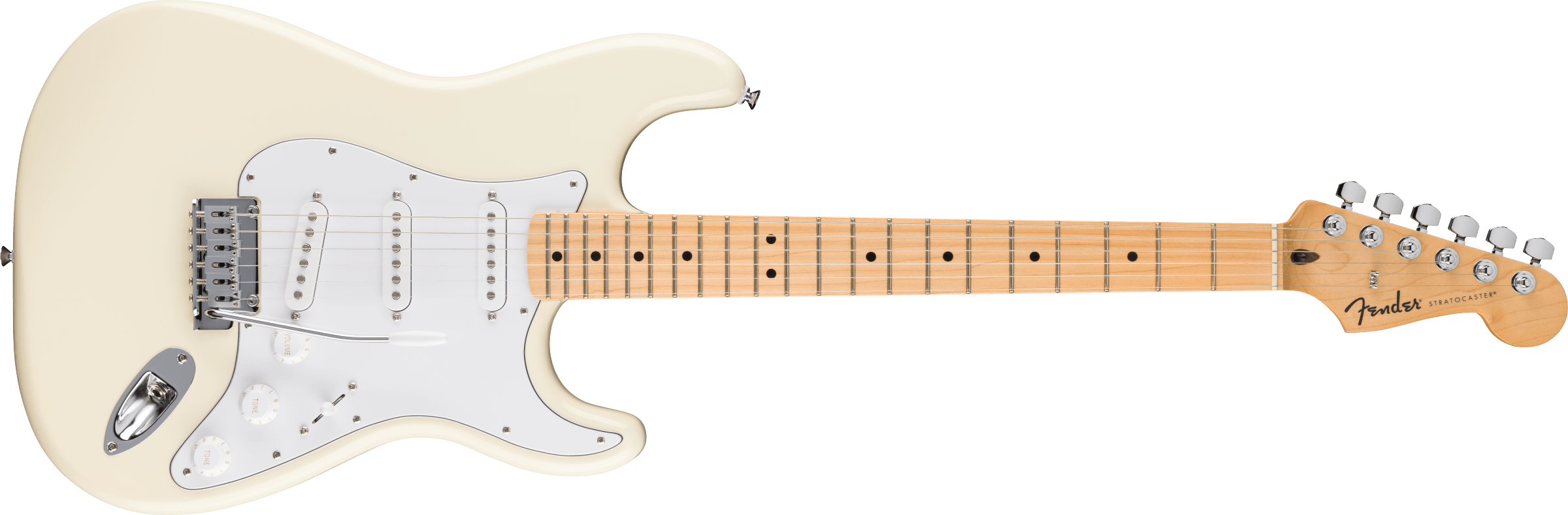 FENDER Standard Strat MN WPG Olympic White