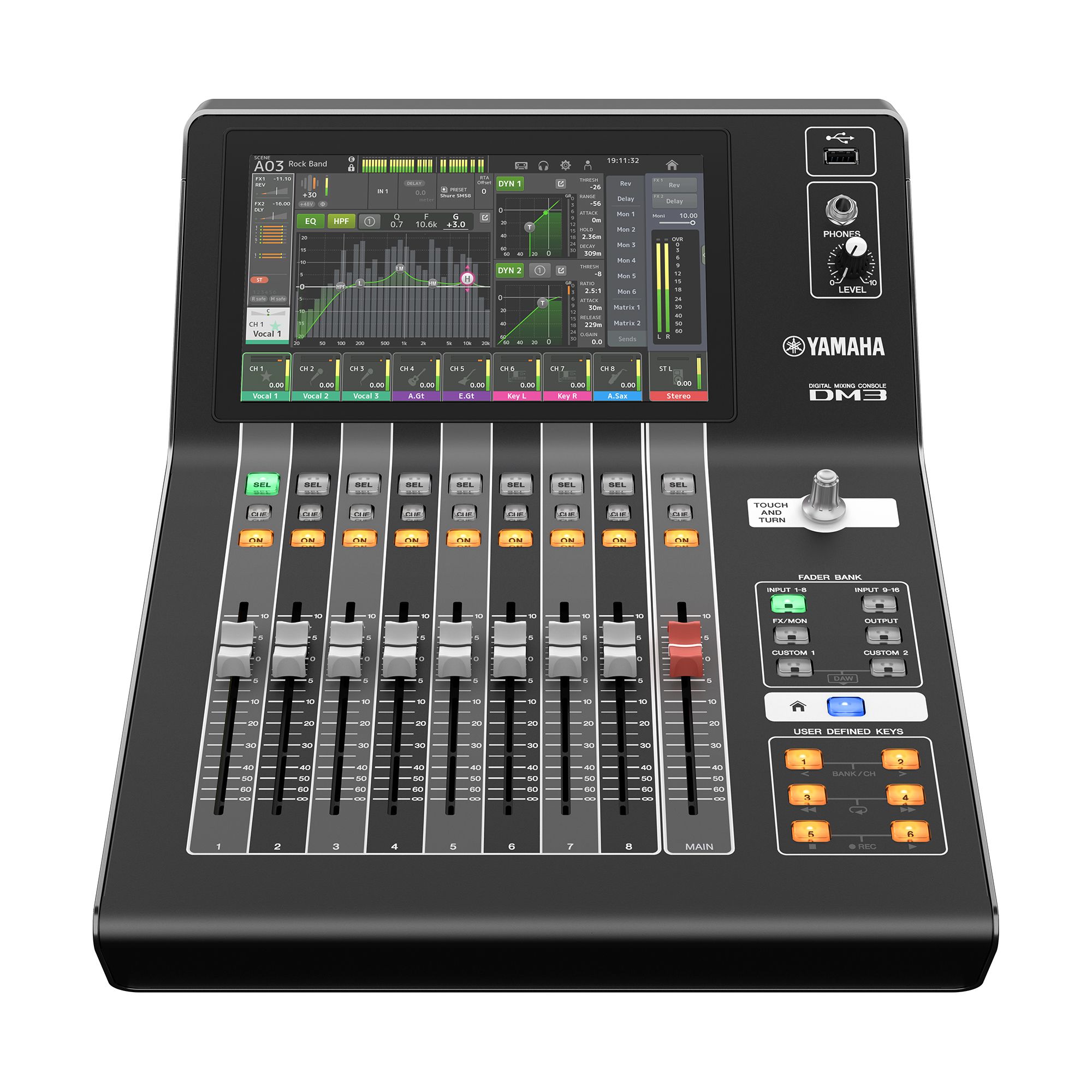 YAMAHA DM3S Digital Mixing Console Standard (16 Mic In, 8 Line Out)