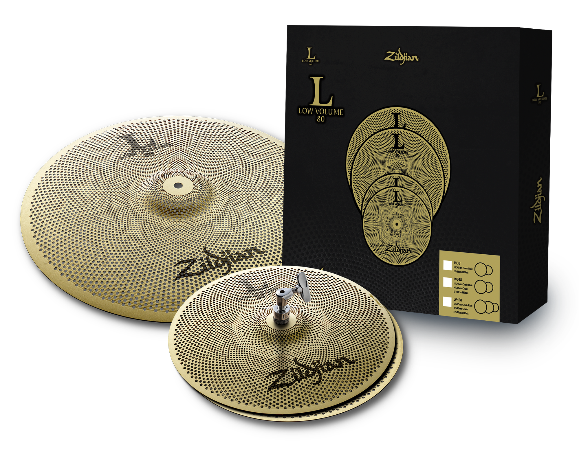 ZILDJIAN Beckenset Low Volume 38 Cymbal Pack 13H/18CrR