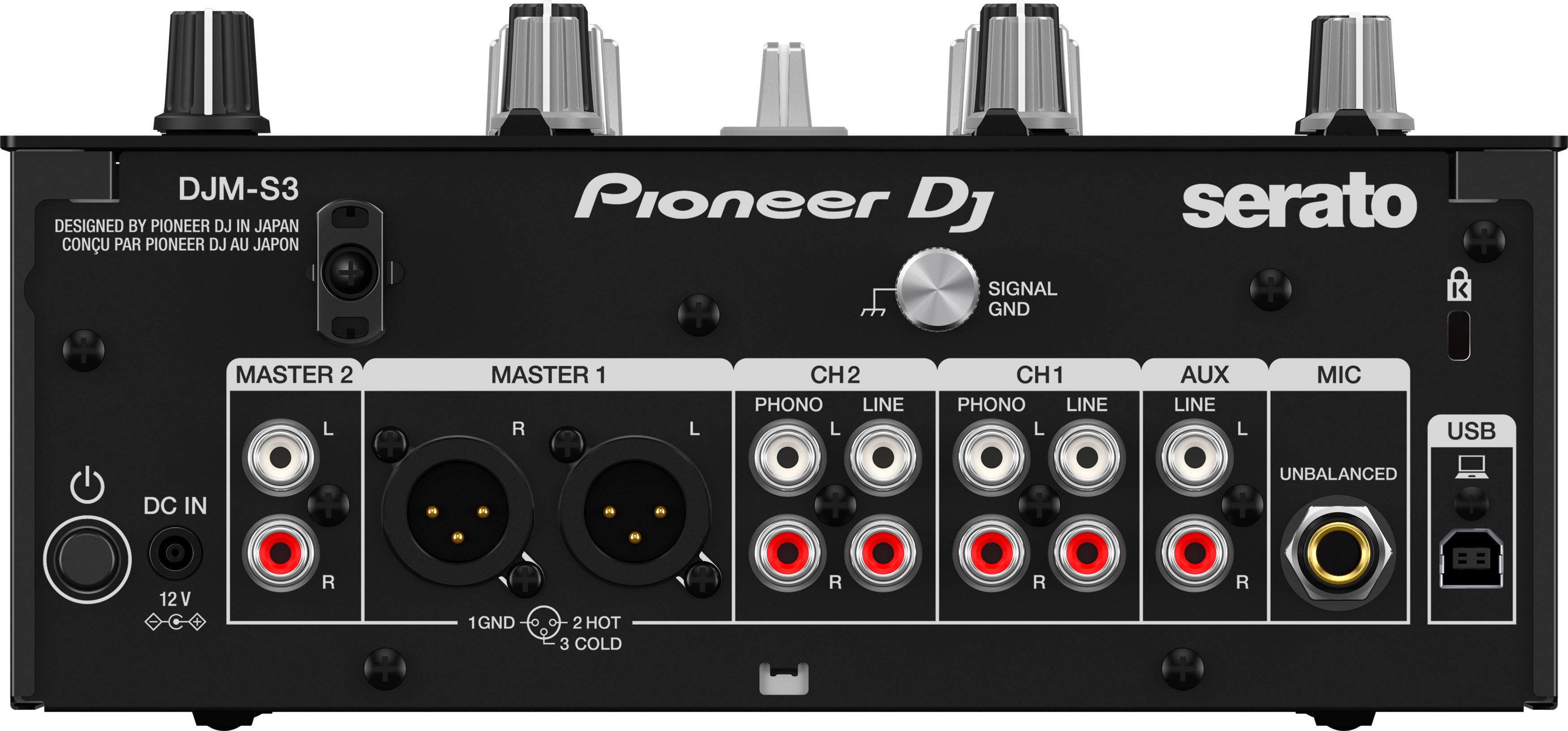 PIONEER DJM-S3 2 Battle/Scratching-Mixer schwarz